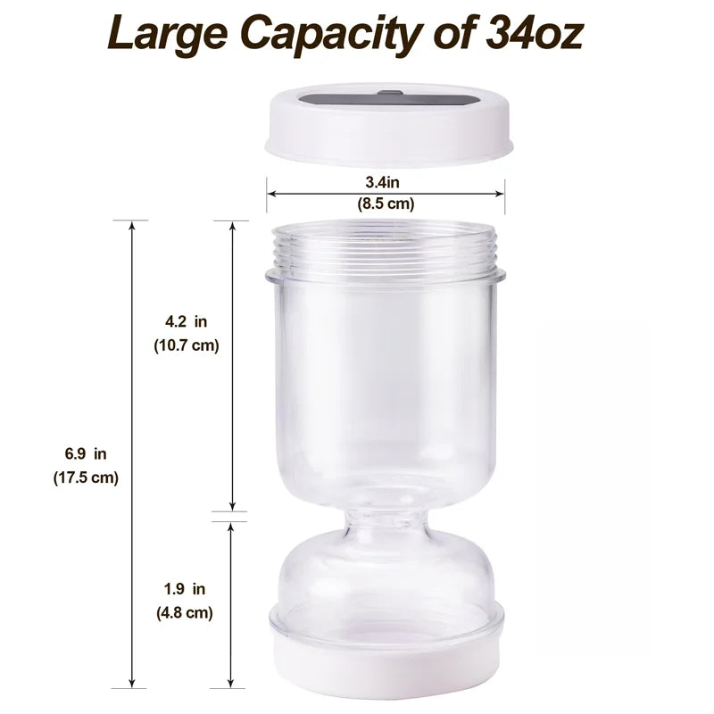Pickle Strainer Container Hourglass Jar