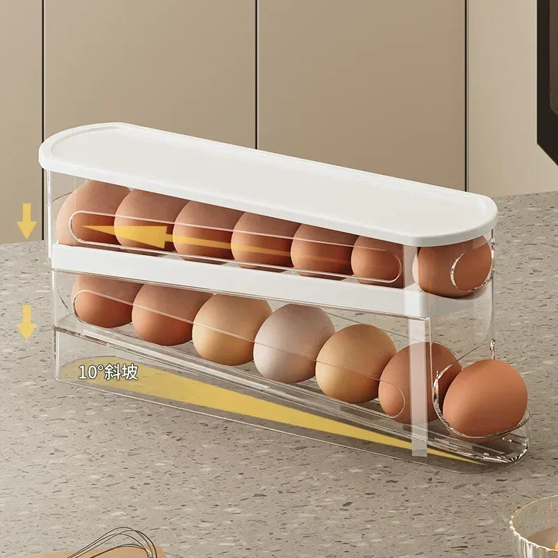 Bilayer Fridge Egg Storage Box