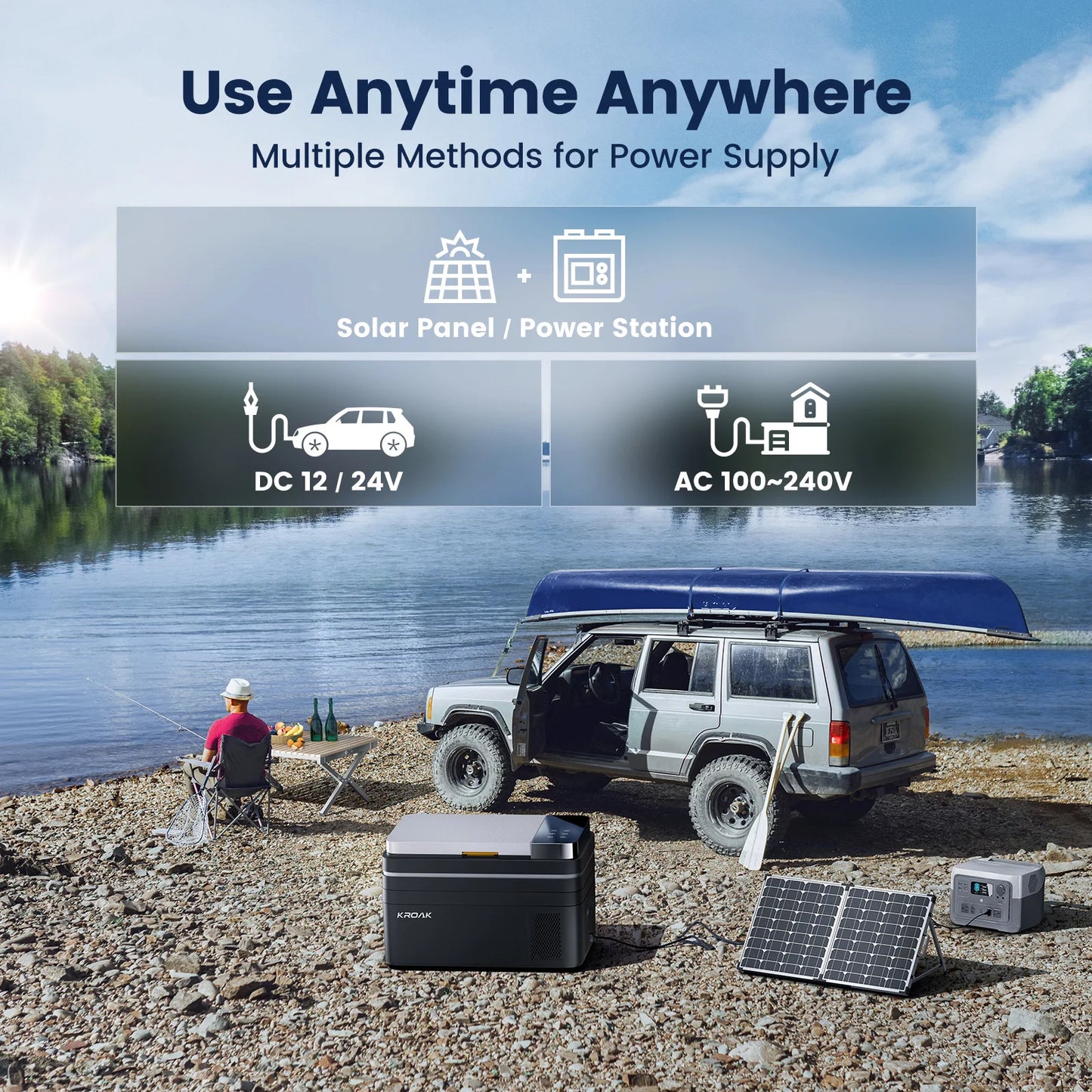 KROAK Car Refrigerator for Outdoor Travel