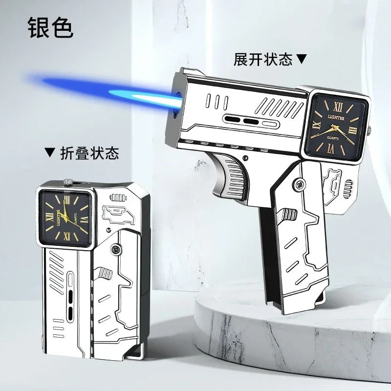 Cool Folding Watch Spray Gun Lighter