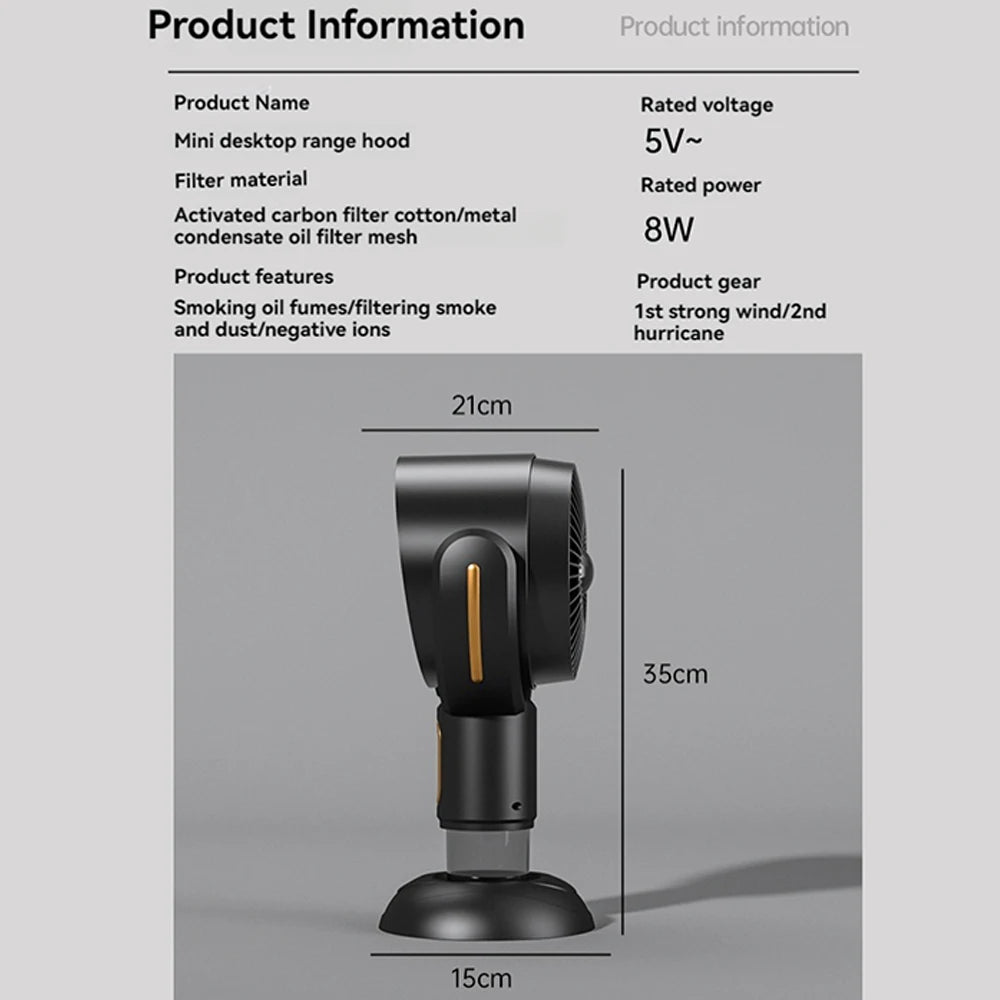 Mini Desktop Range Hood