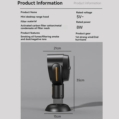 Mini Desktop Range Hood