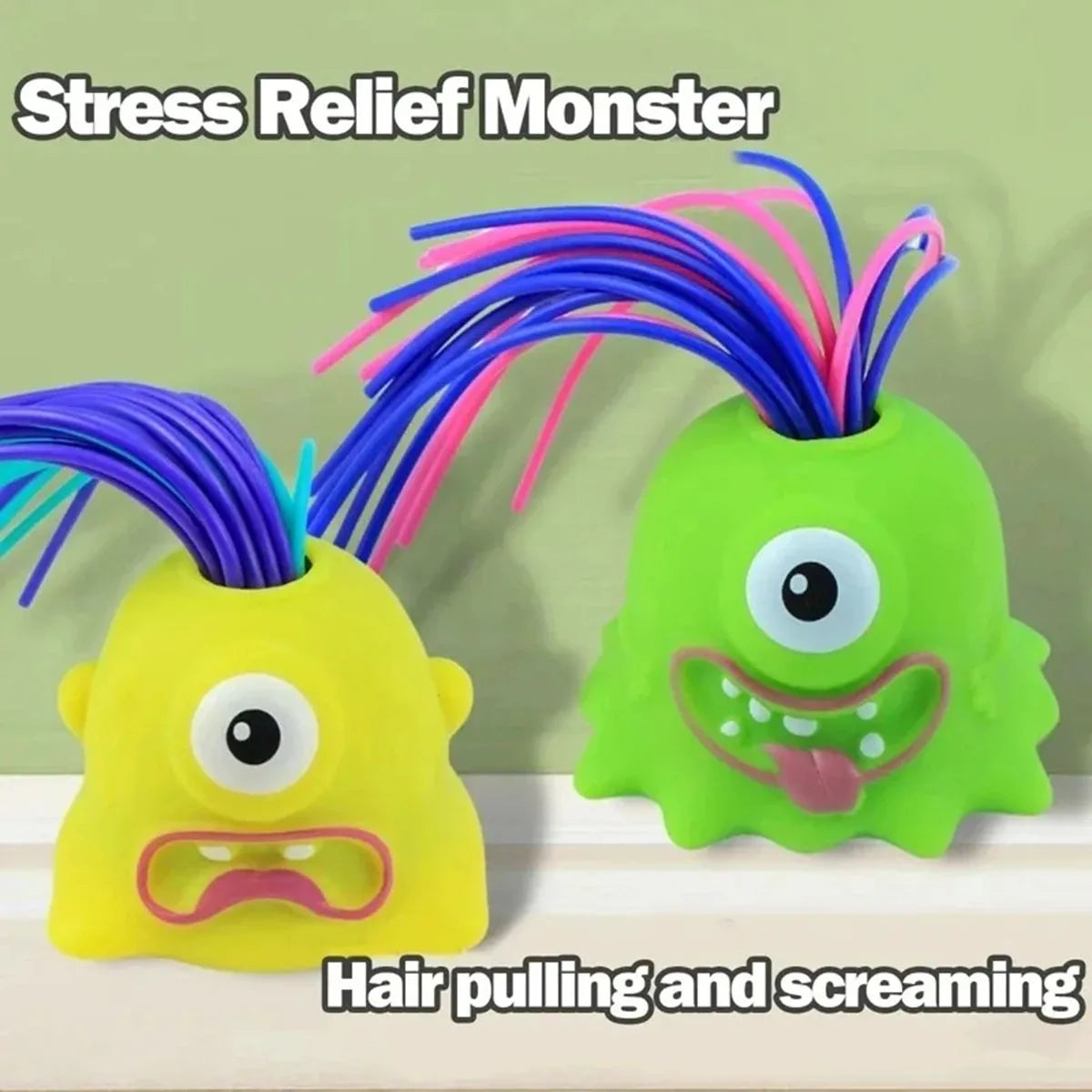 Hair Pulling Screaming Monster Toy