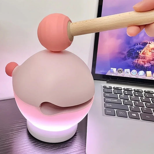 Wooden Fish Shape Praying For Blessing Night Light